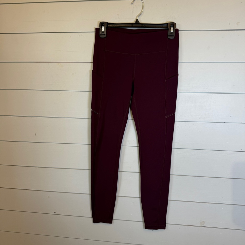 Lululemon speed up tight‎ full on luxtreme brushed 28" maroon women's size 6